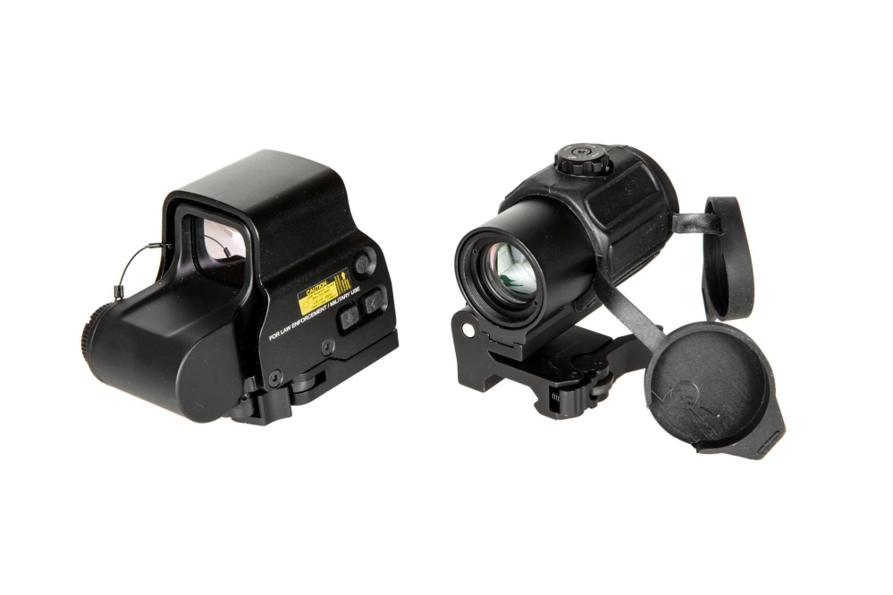 Zestaw celownika XPS 3-2 + Magnifier G43 3x - Czarny