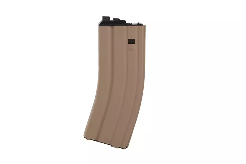 30+2rnds. Real-cap Gas magazine for WE M4/SCAR Open Bolt replica - tan
