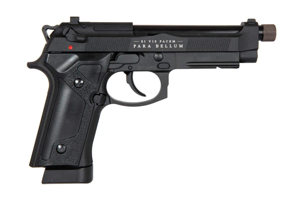Pistola de airsoft Bellum X CO2 – negra