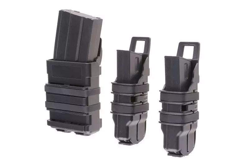 Set de pochettes Open III (2 XS+1 M) pour chargeurs pistolet owe + 5,56 - noir