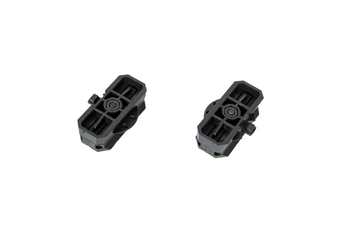 Set of 2 rotatable RIS rails for helmet - black