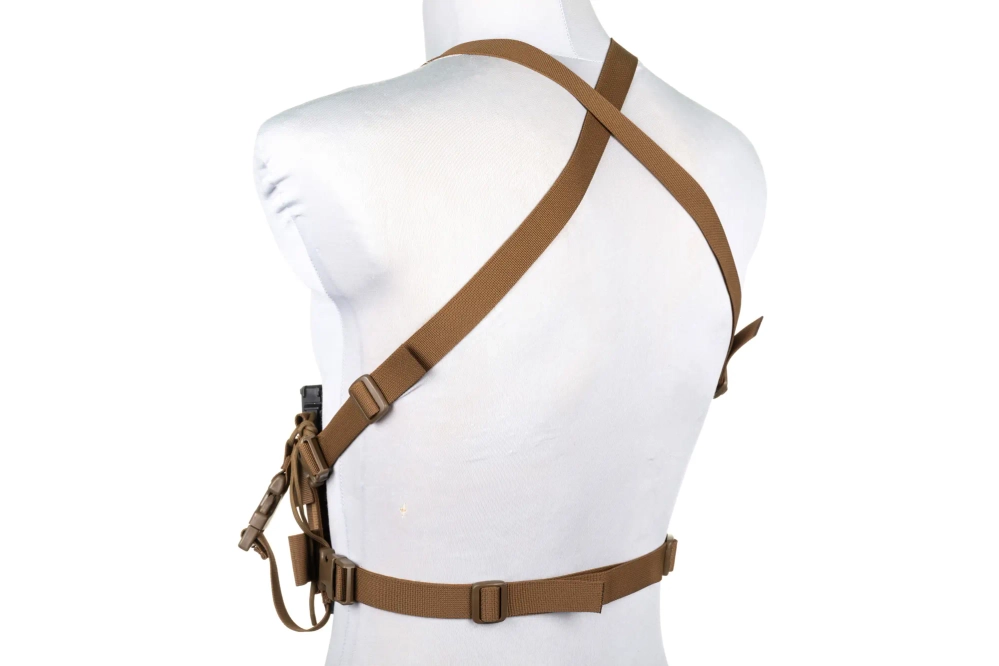 Minimalistická hrudní vesta Wosport VE-108 Coyote Brown