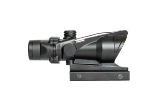 Airsoftová zbraň dalekohled 4x32 s optickými vlákny - černý