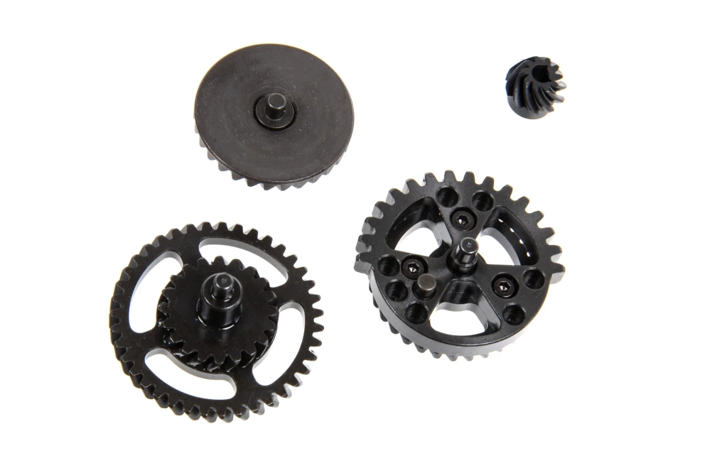 Specna Arms 18:1 CNC skeletonised helical gear set (jeu d'engrenages hélicoïdaux squelettiques CNC)