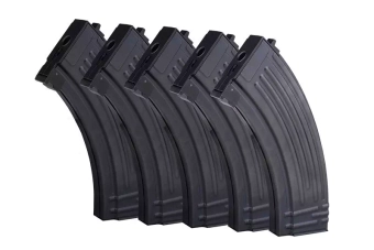 120rd mid-cap 5 magazine set for AK type replicas 