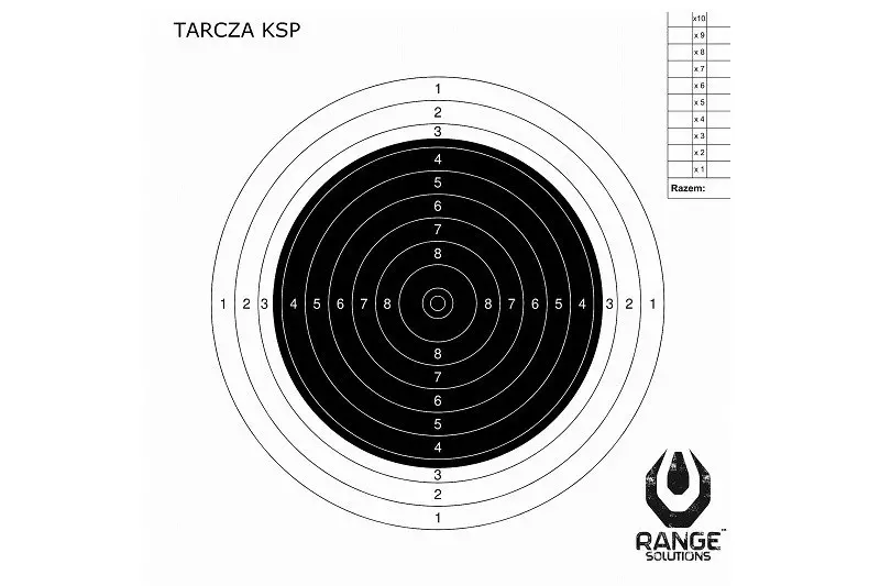 Escudo KSP Fusil Sport 50m - 100 piezas.