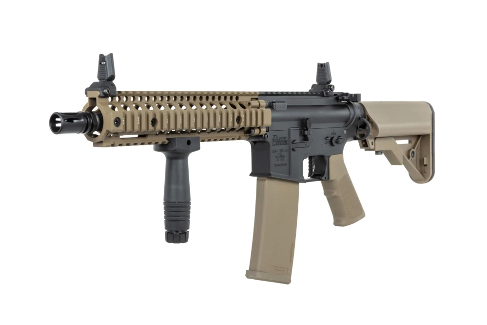 Specna Arms Daniel Defense® MK18 SA-P19 Prime™ HAL™ ETU airsoft Carbine High Torque Half-Tan Version