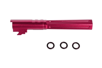 Canon extérieur en aluminium LA Capa Customs HEXCUT pour TM Hi-Capa 5.1 replica Rouge
