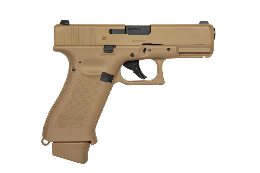 GBB Glock 19X CO2 pistool replica - coyote (OUTLET)
