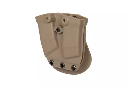 Kydex double pistol magazine pouch - TAN