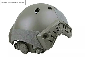 Airsoftová zbraň přilbau X-Shield FAST PJ - zelená barva listů