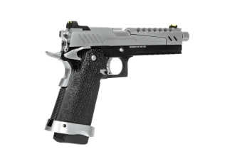 Hi-Capa 5.1 Split Side Pistol Replica - Black / Chrome
