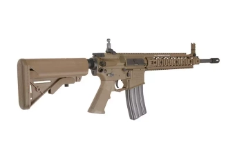 Airsoftová zbraň puškaka Knight's Armament SR15 E3 IWS - Tan