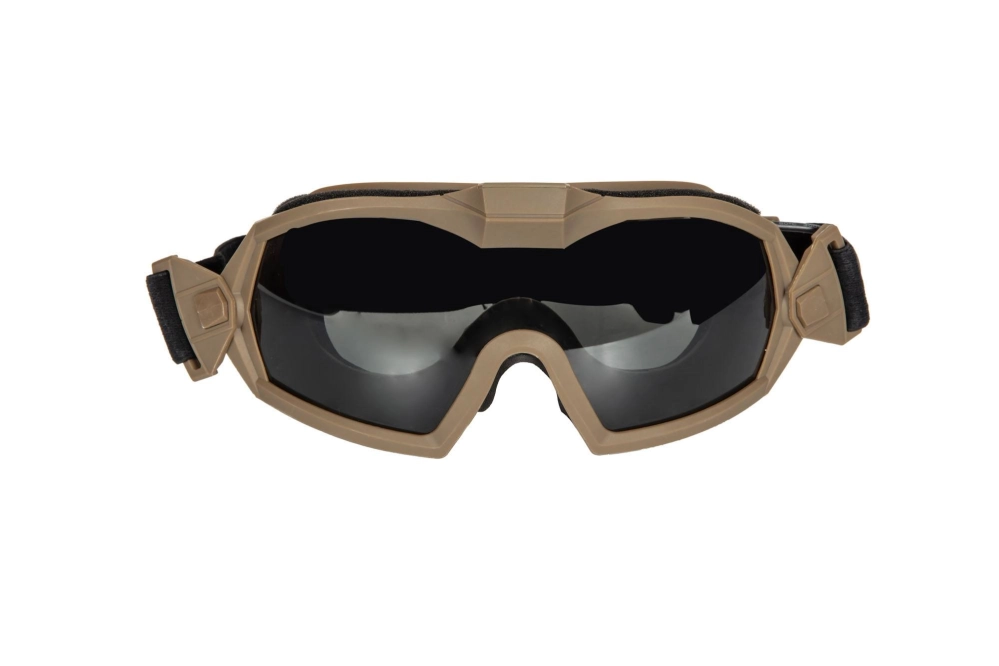 Tactical Goggles with Fan - Tan