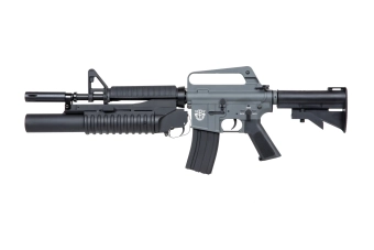 East Crane EC-704 Kestrel™ ETU ASG carbine with grenade launcher Grey