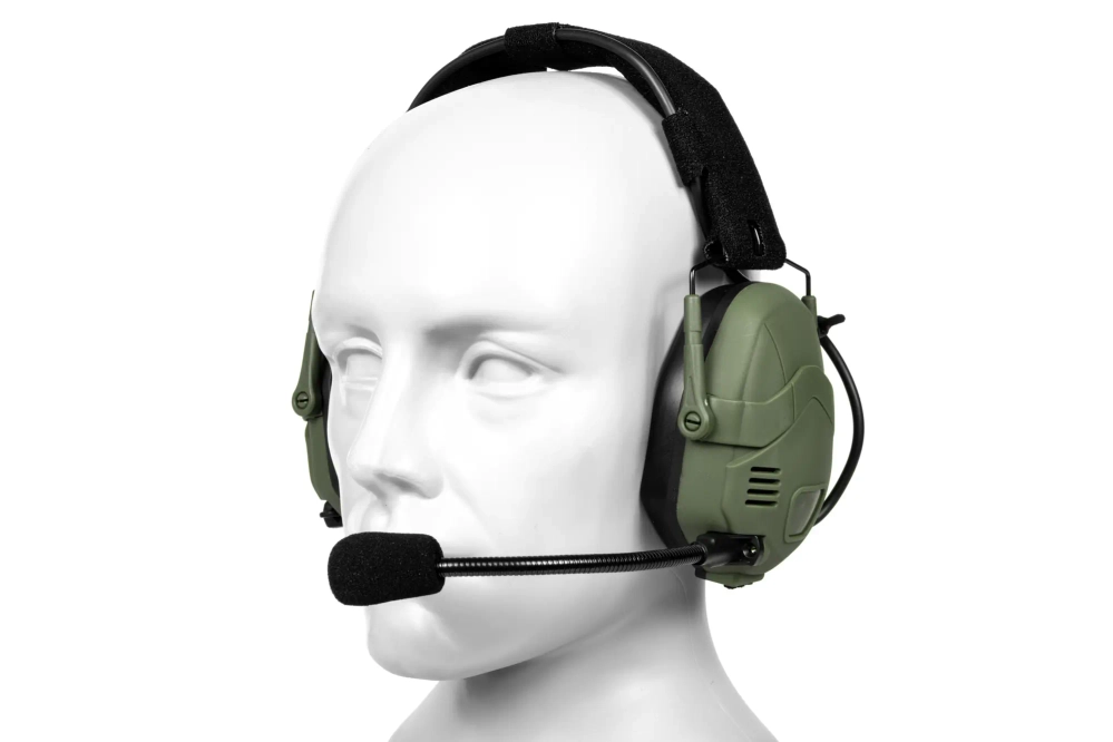 casque actif Bluetooth tactique HD-16 - Olive