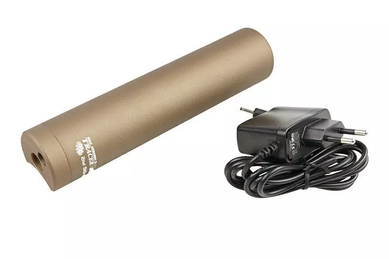 Silenciador con trazadorem bolas tipo Tracer - tan