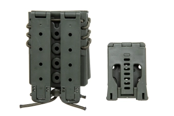 Soporte para 2 cargadores M4/M16 Wosport Urban Assault Quick Pull Olive