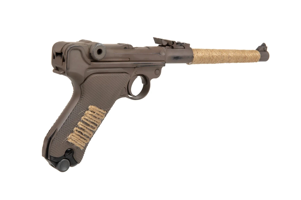 Pistol 08 L Parabellum Gas Pistol Replica - Corpo Wars (Nameless)