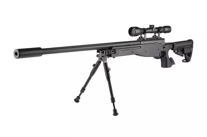 Airsoft pušky odstřelovací puška MB14D - s dalekohledem a dvojnožkou