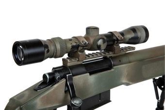 Replika karabinu wyborowego SA-S03 CORE™ z lunetą i dwójnogiem - USMC Scout Sniper