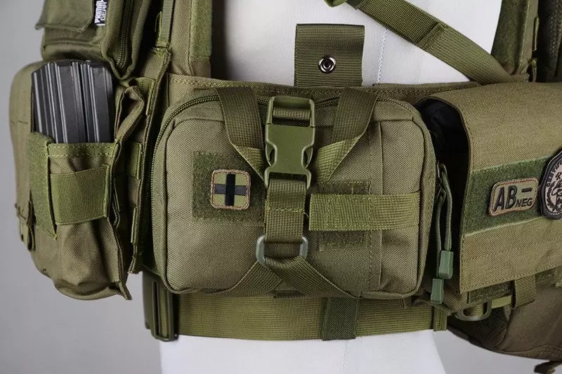Small MOLLE Rip-Away Medical Pouch - Ranger Green