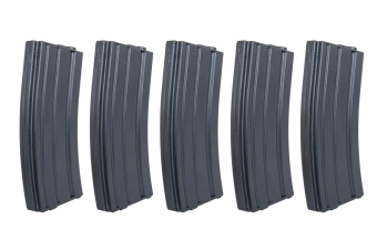 Set van 5 Mid-Cap SRC magazijnen voor AR/M4 voor 140 kogels Tan + snellader
