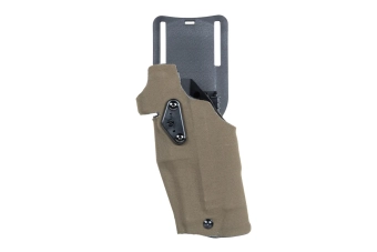 Wosport GB-87 holster met adapter en flipper (linkshandige versie) Olijfje