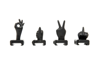 Juego de mirilla Funny Sight - Negro