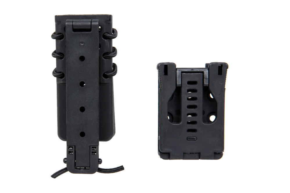 Wosport Urban Assault Long Quick Pull 9mm magazijnhouder Zwart