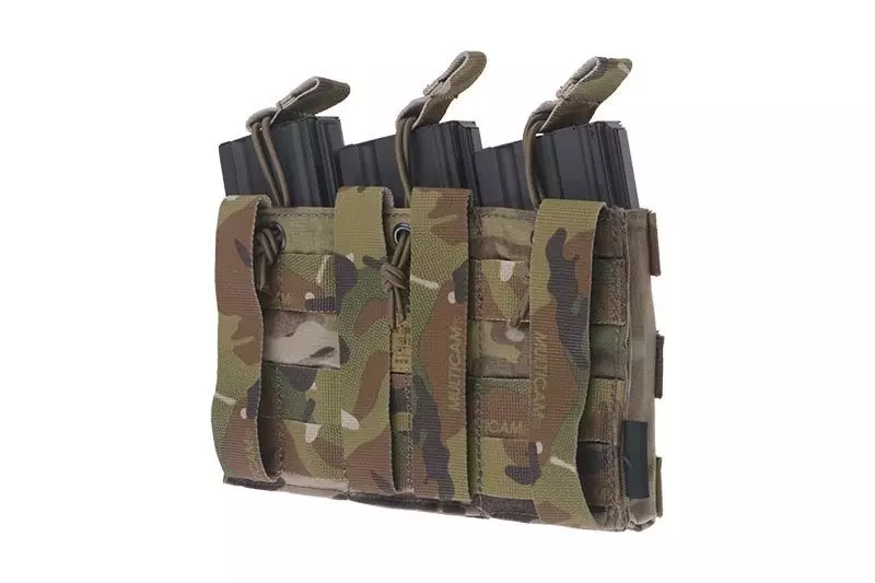 Pochette triple Open Top pour chargeurs M4/M16 - Multicam