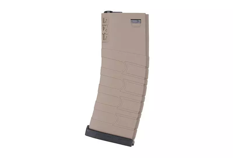 120rd mid-cap magazine for M4/M16 type replicas - tan / black