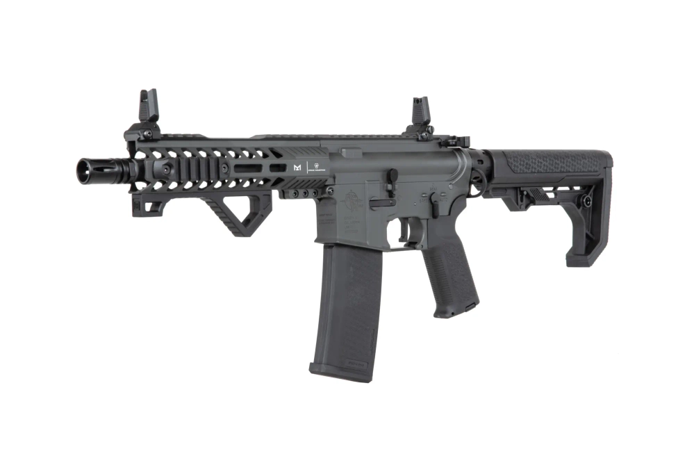 Karabinek ASG Specna Arms RRA SA-P17 Prime™ Light Ops Stock Kestrel™ ETU z silnikiem bezszczotkowym Szary