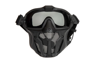 Masque avec lunettes et ventilateur - noir