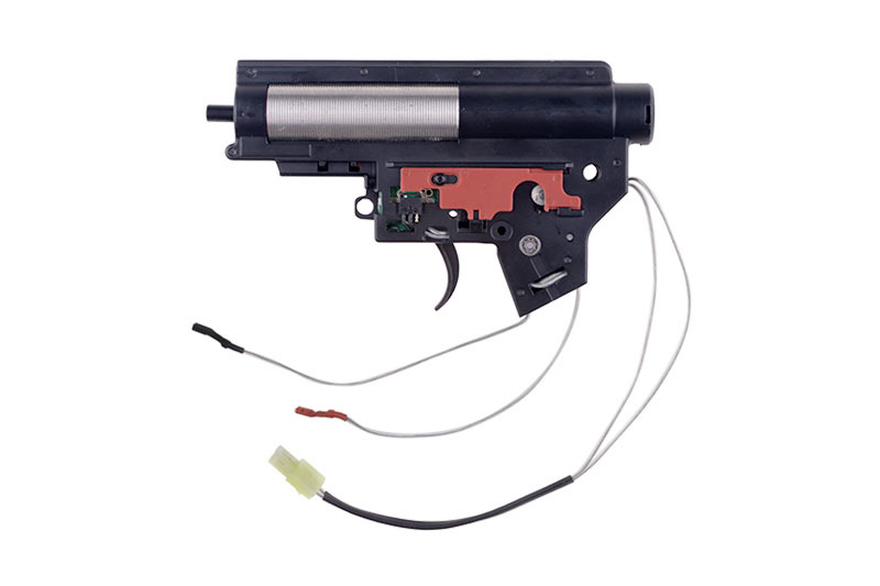 Completo, reforzado gearbox v.2 Mod2 con contacto electrónico (cableado trasero)