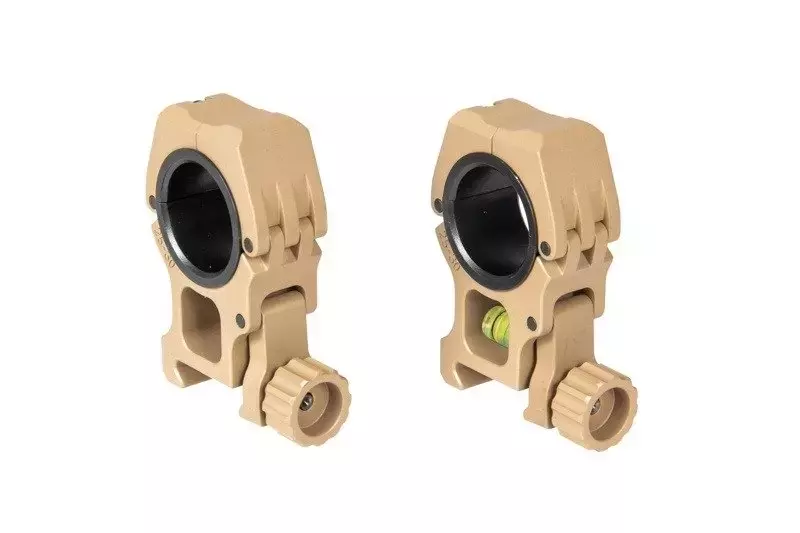 25.4-30mm M10 Scope Mount with Level - Dark Earth