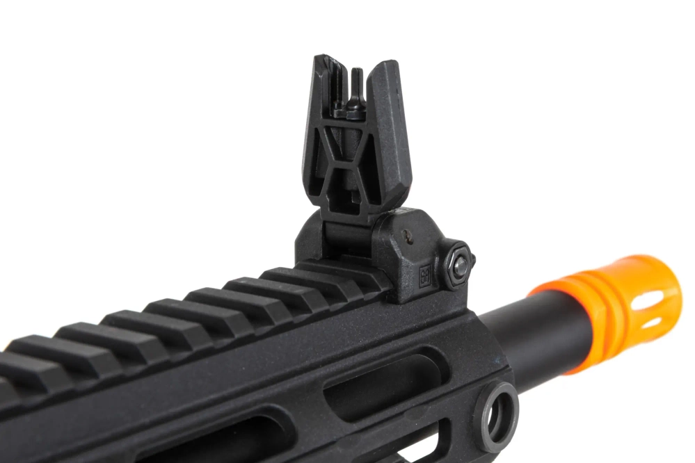 airsoft Specna Arms SA-FX01 FLEX™ HAL ETU machine gun Black with orange discharge device