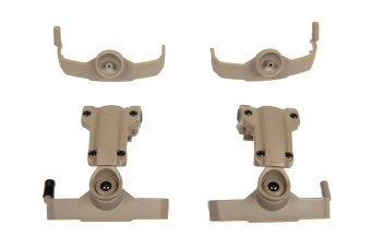 Comtac hoofdtelefoonadapter voor Team Wendy rails (AMP-type) - Donkere aarde
