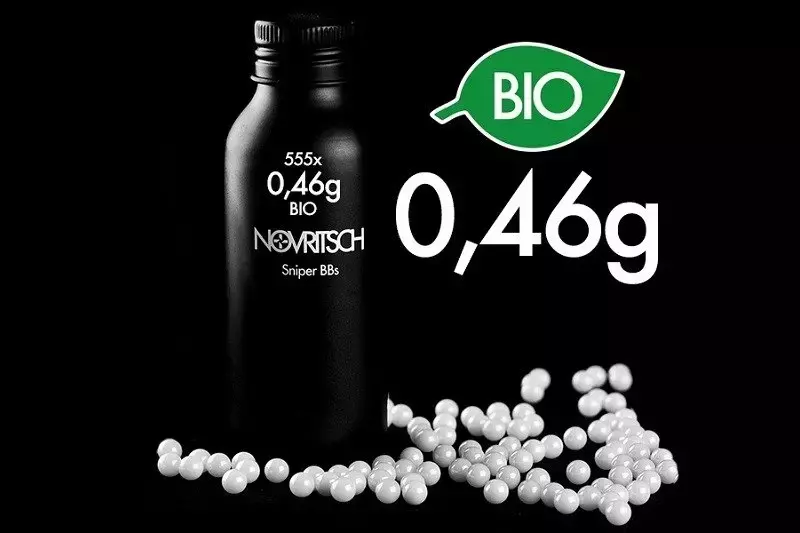 Billes biodegradable 0.46g Novritsch Sniper 555 pièces