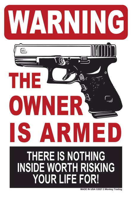 Sticker - OWNER IS ARMED