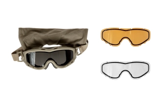 Wiley X® SPEAR Dual Lens Googles - Matte Tan