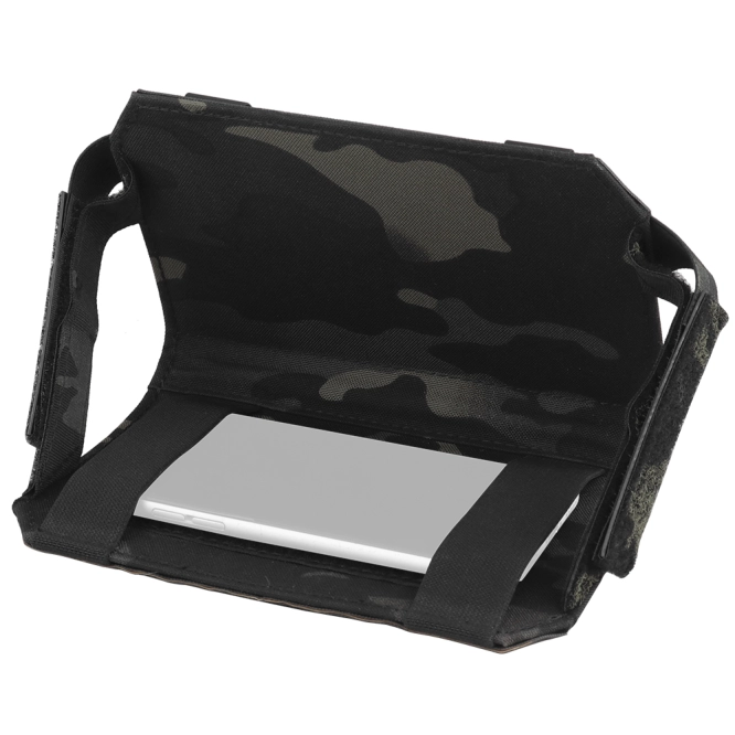 Pochette tactique pour téléphone Wosport avec support pliable MC Black