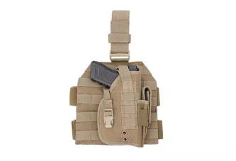 Leg panel with universal holster  - tan