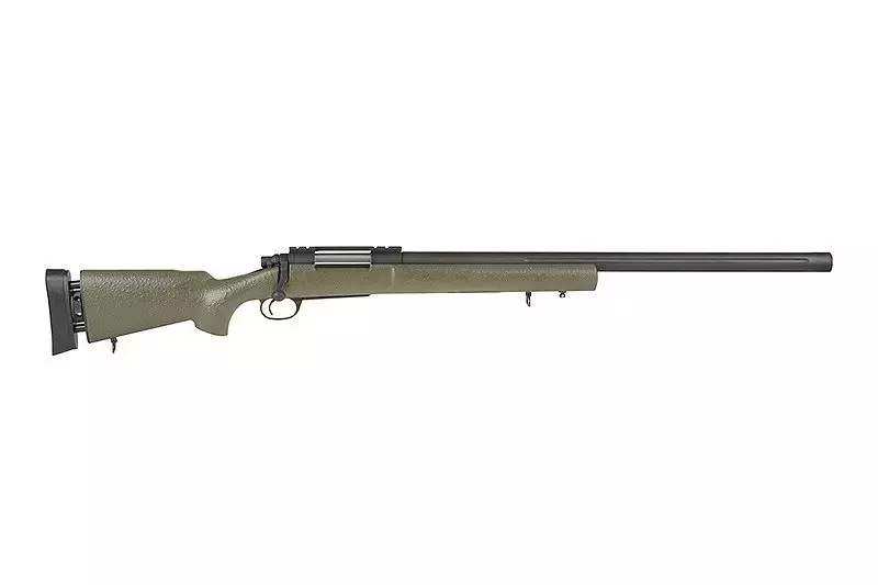 Airsoftová armádní odstřelovací puška SW-04J (upgrade) - olivově zelená 
