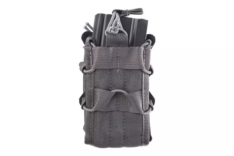 Doble pouch multiusos Open II en cargadores - gris primario