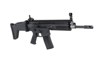 Karabinek szturmowy ASG Cybergun x FN HERSTAL SCAR-L z walizką transportową Czarny