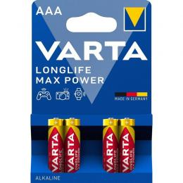 Juego de 4 pilas LR03 (AAA) Varta Longlife Max Power 1,5 V AAA B4
