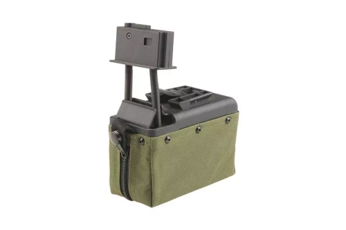 Magazynek pudełkowy 1500 kulek do repliki typu M249 - ranger green