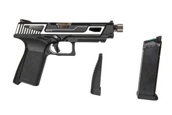 Airsoft pistole GTP9-MS - stříbrná