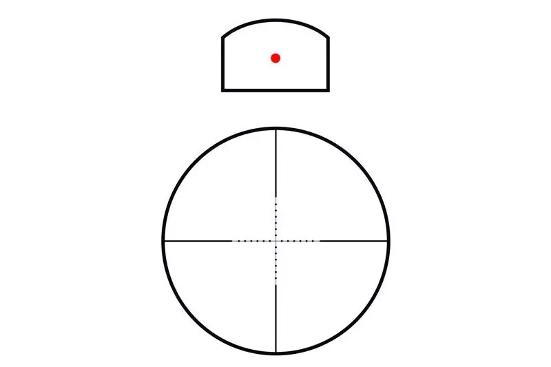 Rhino 4x32 spotting scope with mini collimator